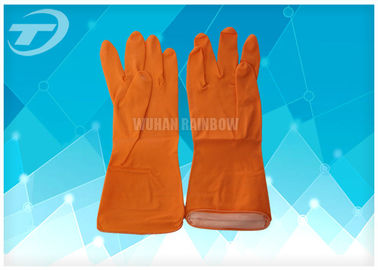Dustproof Waterproof Household Latex Gloves Dip Flock - Lined